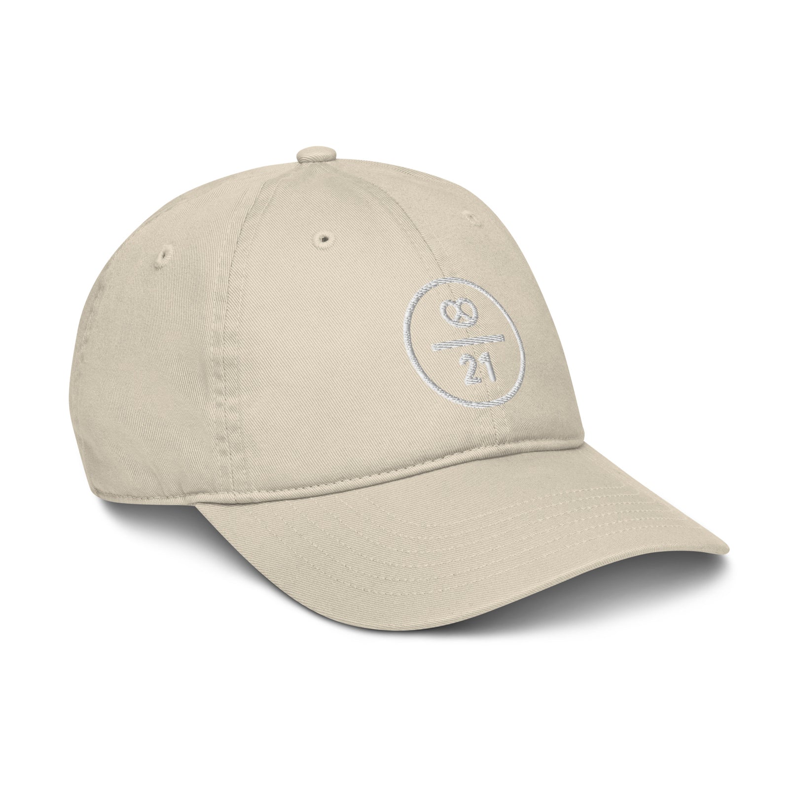 Bitcoin Pretzel Munich Organic Unstructured Dad Hat with Curved Brim