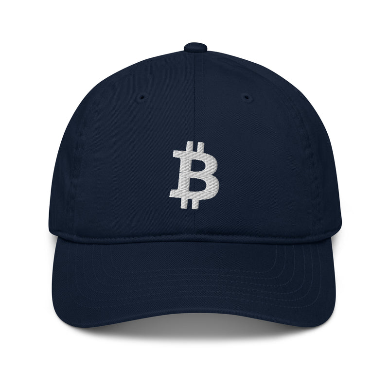Bitcoin Organic Organic Unstructured Dad Hat with Curved Brim