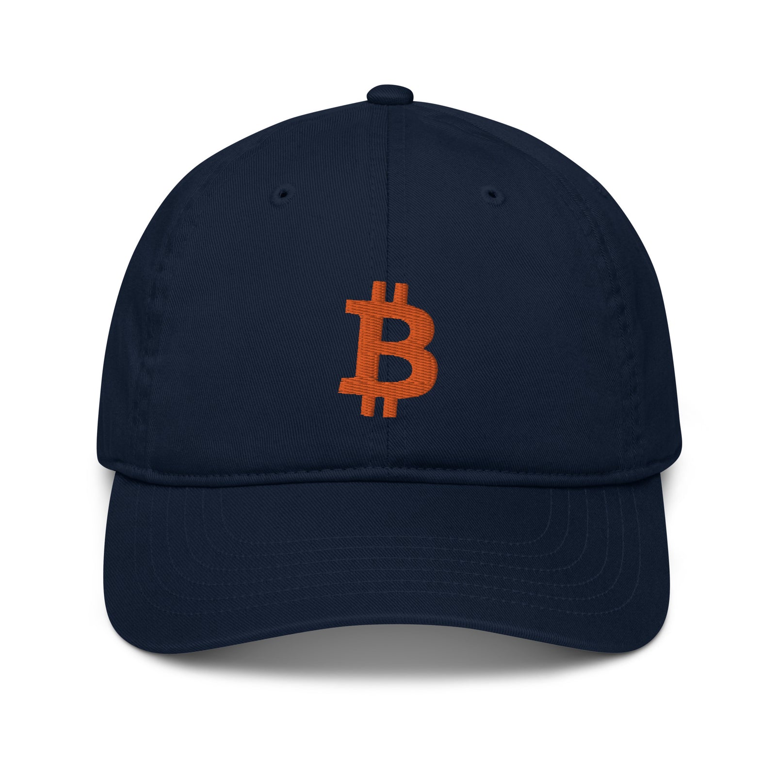 Bitcoin Organic Organic Unstructured Dad Hat with Curved Brim