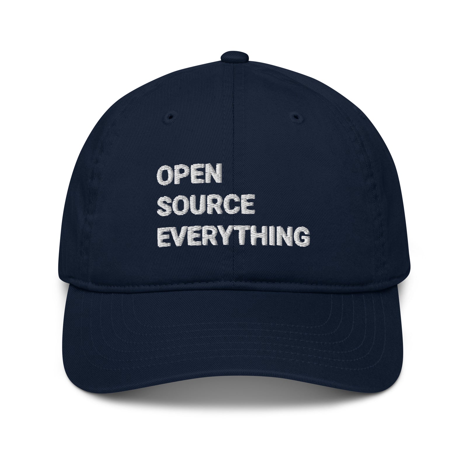 Open Source Everything Organic Unstructured Dad Hat with Curved Brim