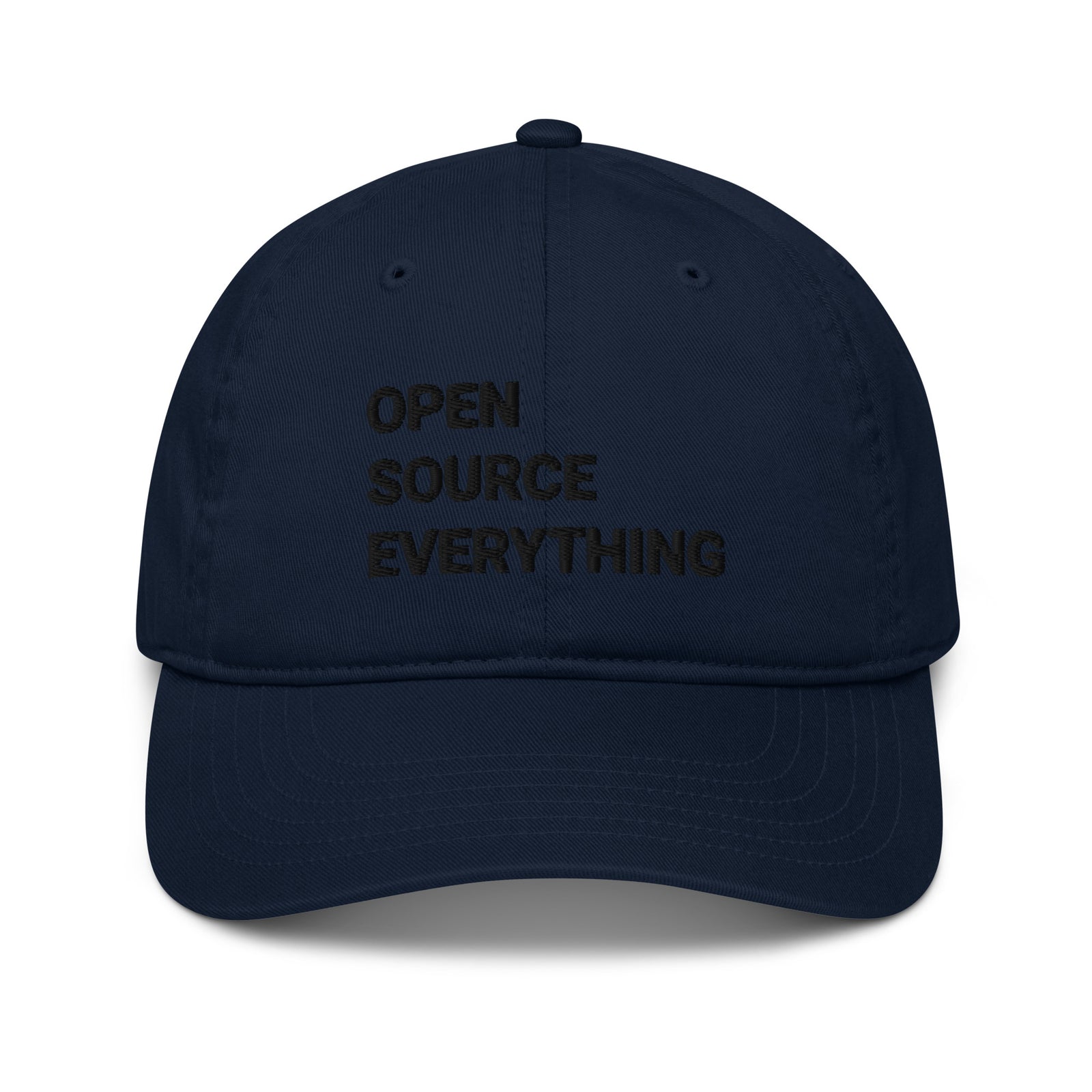 Open Source Everything Organic Unstructured Dad Hat with Curved Brim