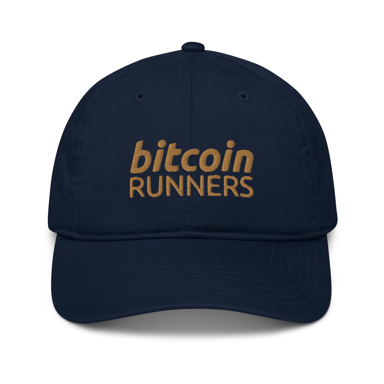 Bitcoin Runners Organic Unstructured Dad Hat with Curved Brim