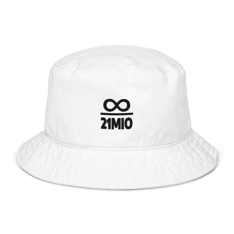 Infinity Divided by 21 Mio Bitcoin Organic Cotton Bucket Hat