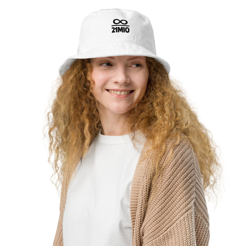 Infinity Divided by 21 Mio Bitcoin Organic Cotton Bucket Hat