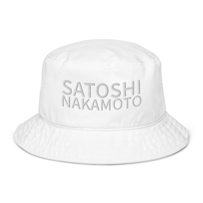 Satoshi Nakamoto Organic Bucket Hat