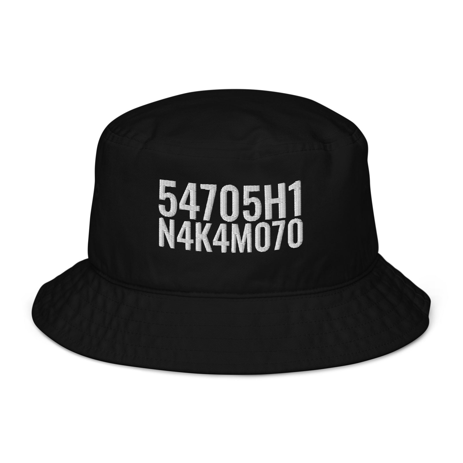 Satoshi Nakamoto Organic Bucket Hat