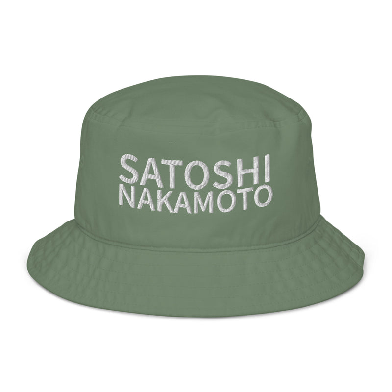Satoshi Nakamoto Organic Bucket Hat