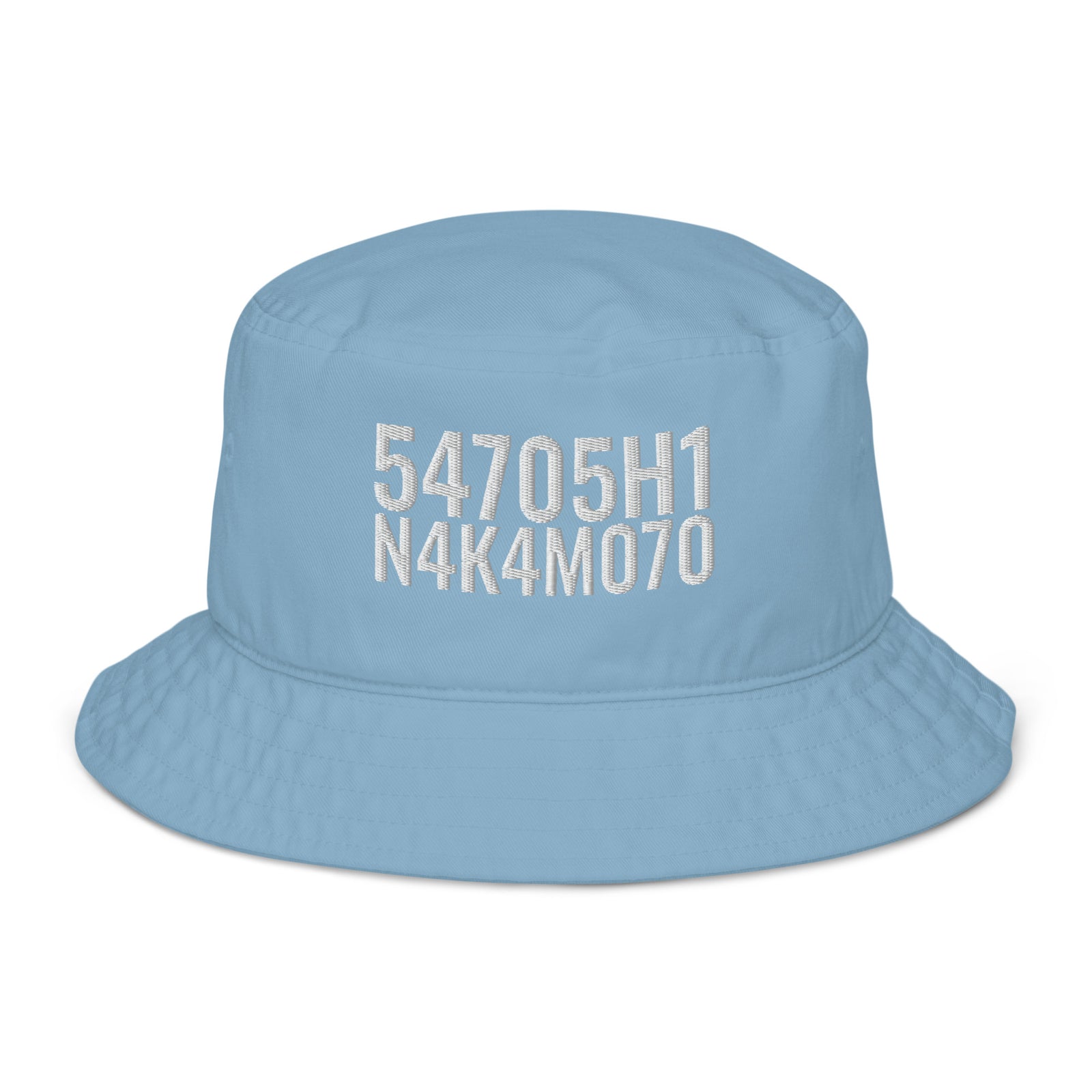 Satoshi Nakamoto Organic Bucket Hat