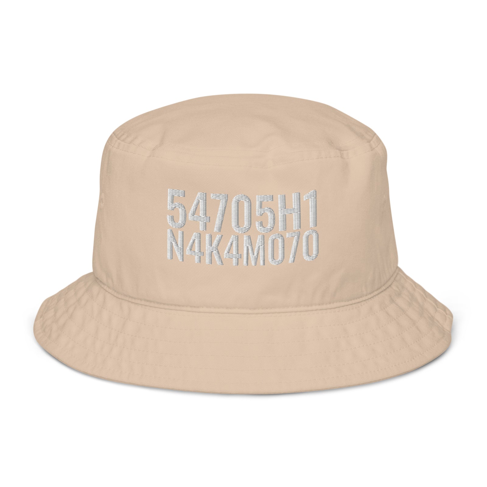 Satoshi Nakamoto Organic Bucket Hat