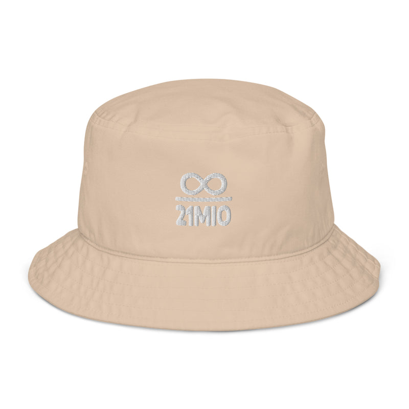 Infinity Divided by 21 Mio Bitcoin Organic Cotton Bucket Hat