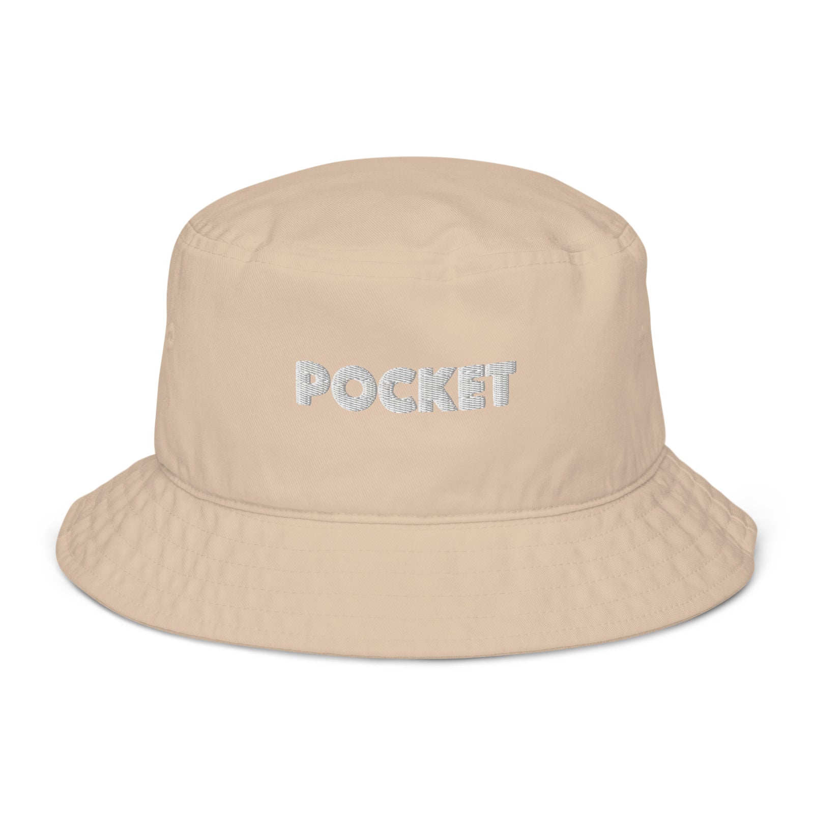 Pocket Bitcoin Organic Cotton Bucket Hat