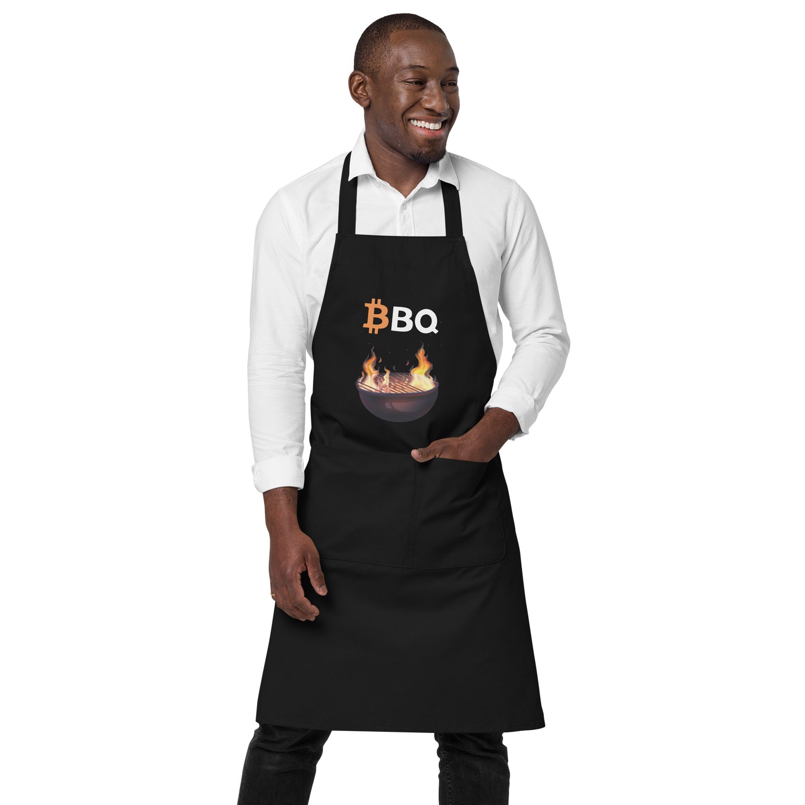 Bitcoin BBQ Organic Cotton Apron