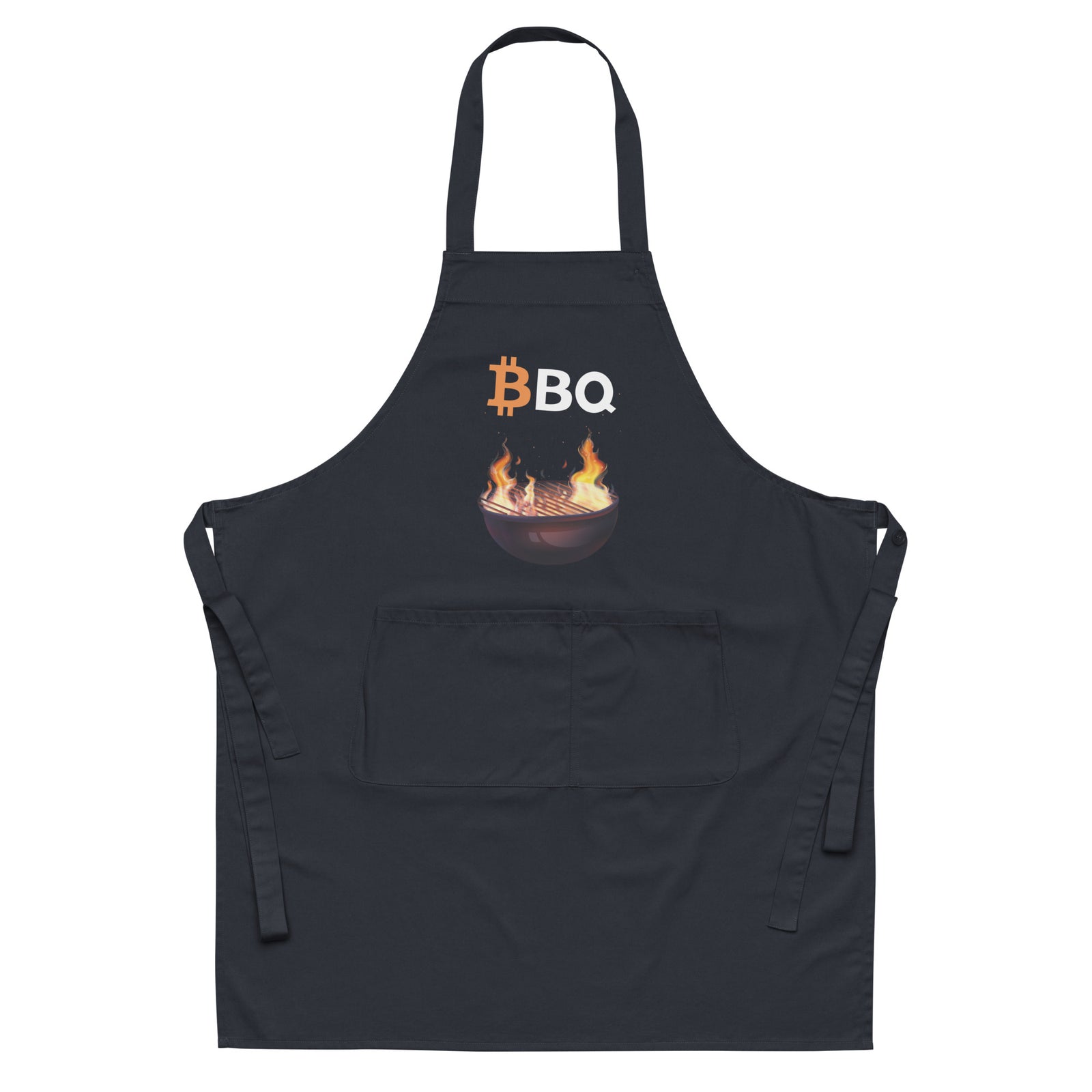 Bitcoin BBQ Organic Cotton Apron