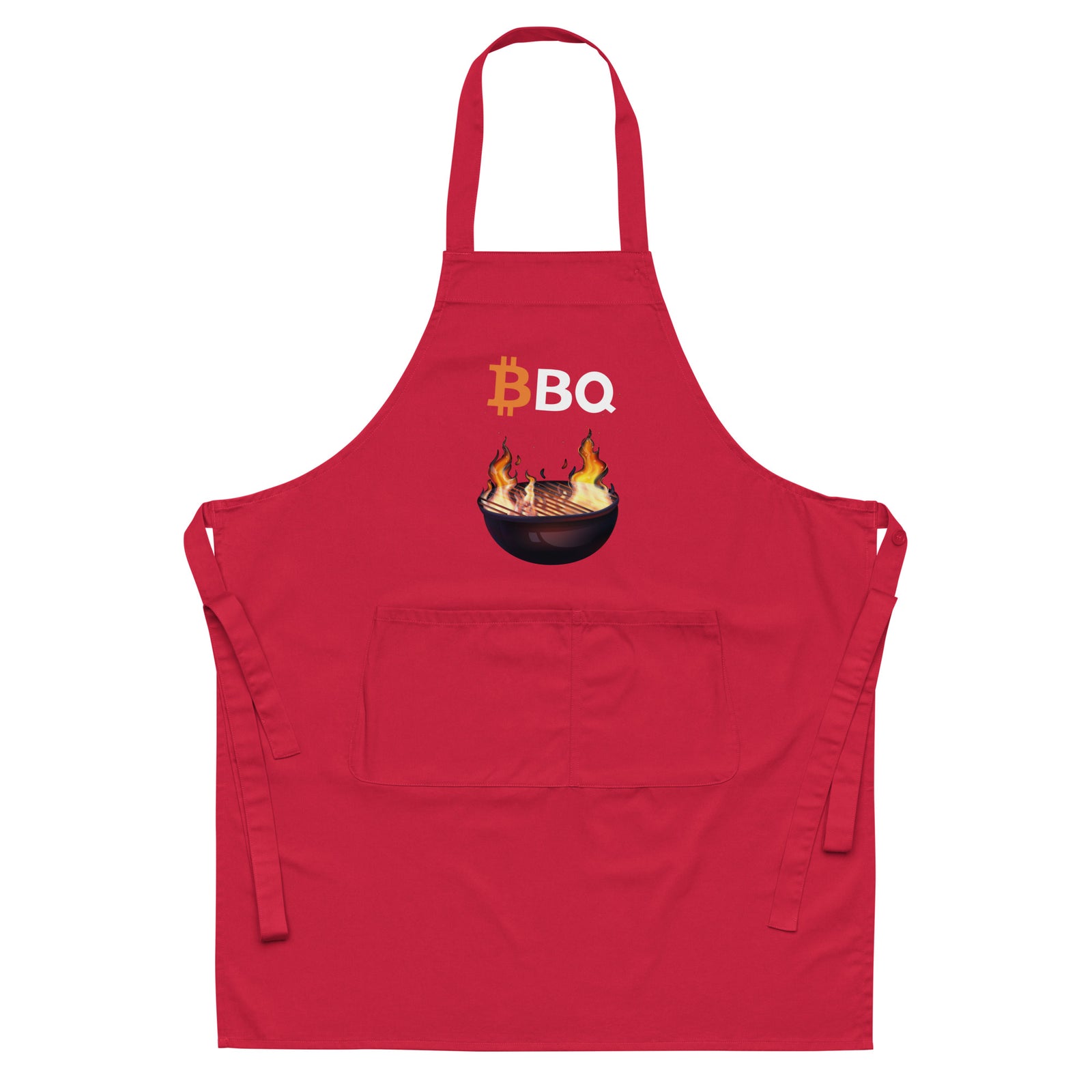 Bitcoin BBQ Organic Cotton Apron