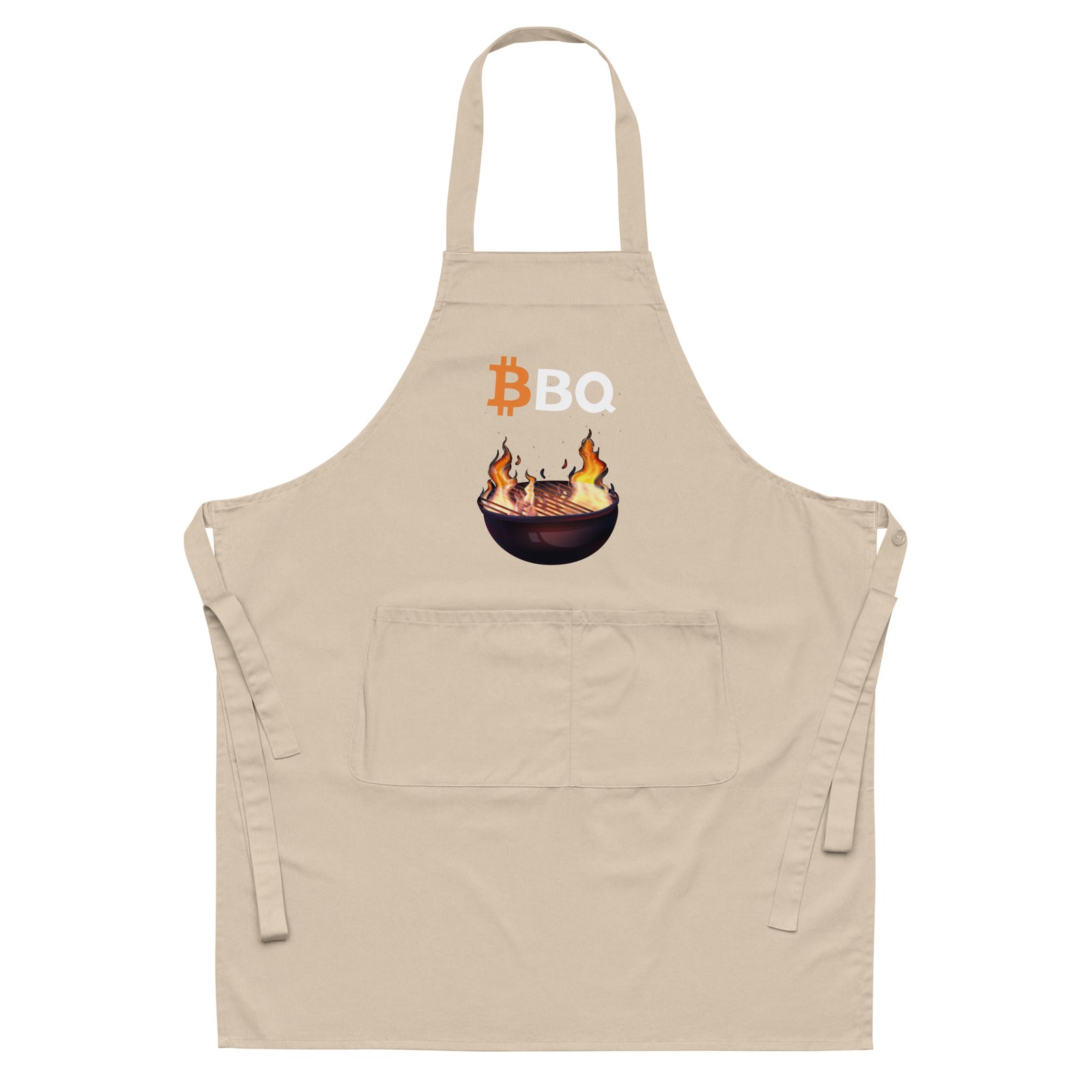 Bitcoin BBQ Organic Cotton Apron