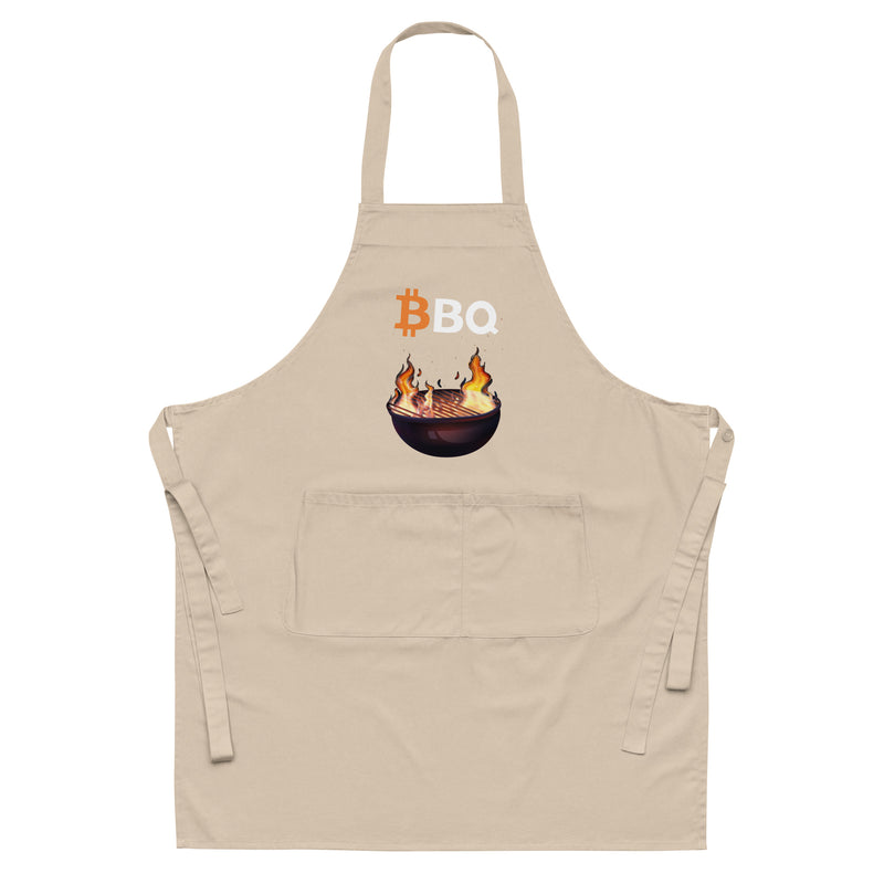 Bitcoin BBQ Organic Cotton Apron