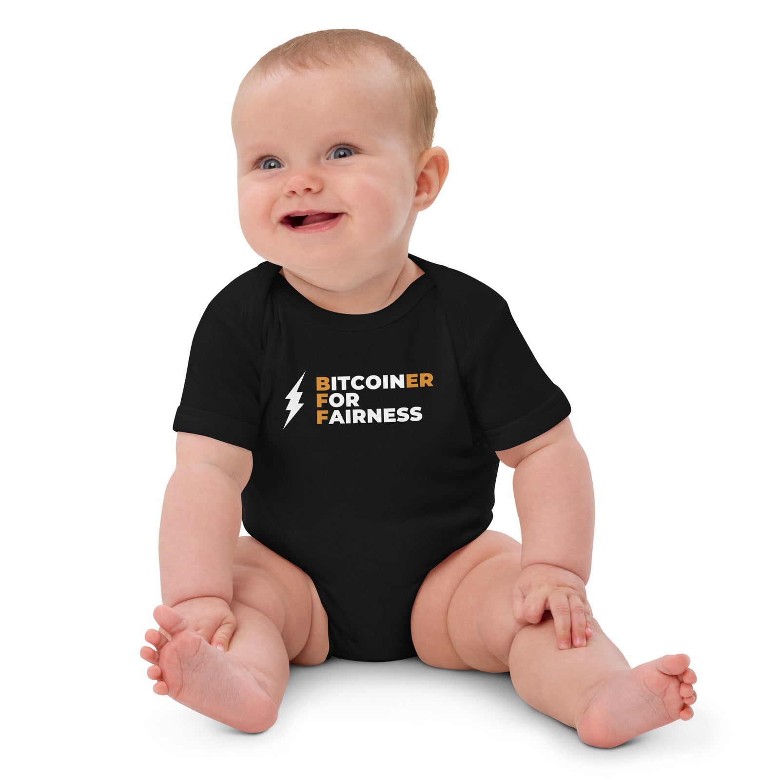 Bitcoiner For Fairness Organic Cotton Baby Bodysuit