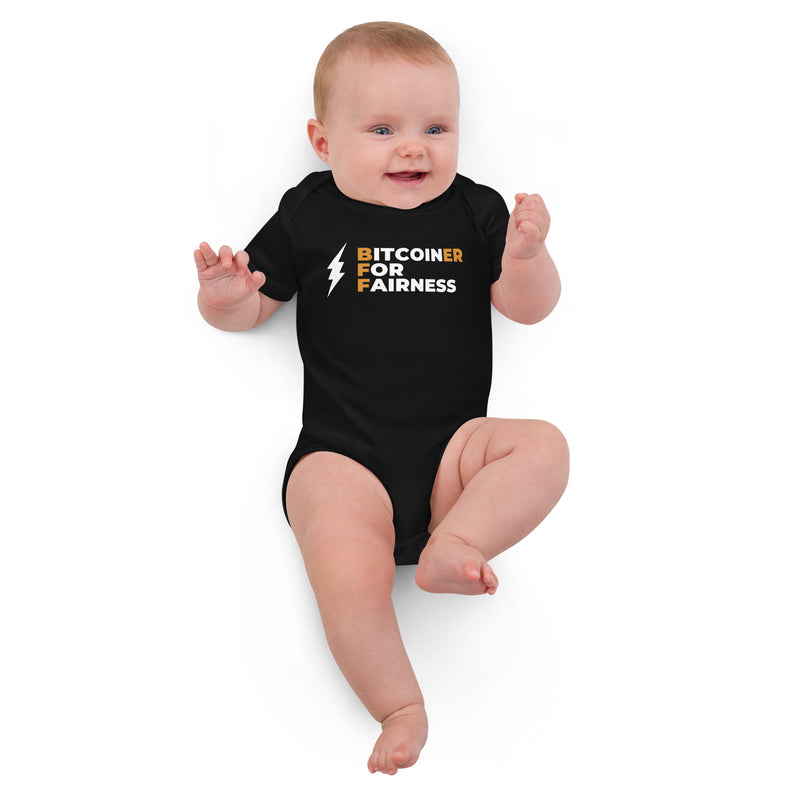 Bitcoiner For Fairness Organic Cotton Baby Bodysuit