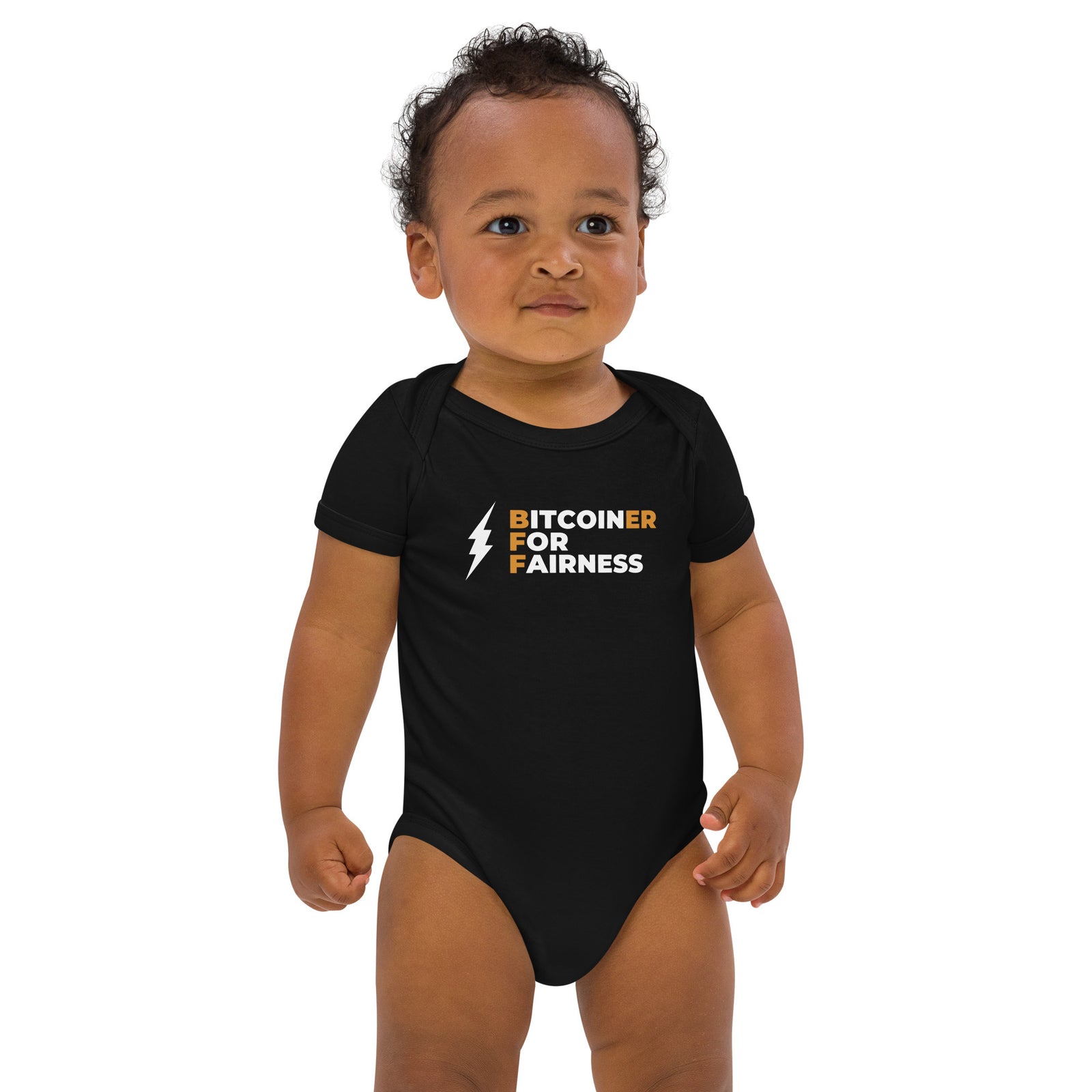 Bitcoiner For Fairness Organic Cotton Baby Bodysuit