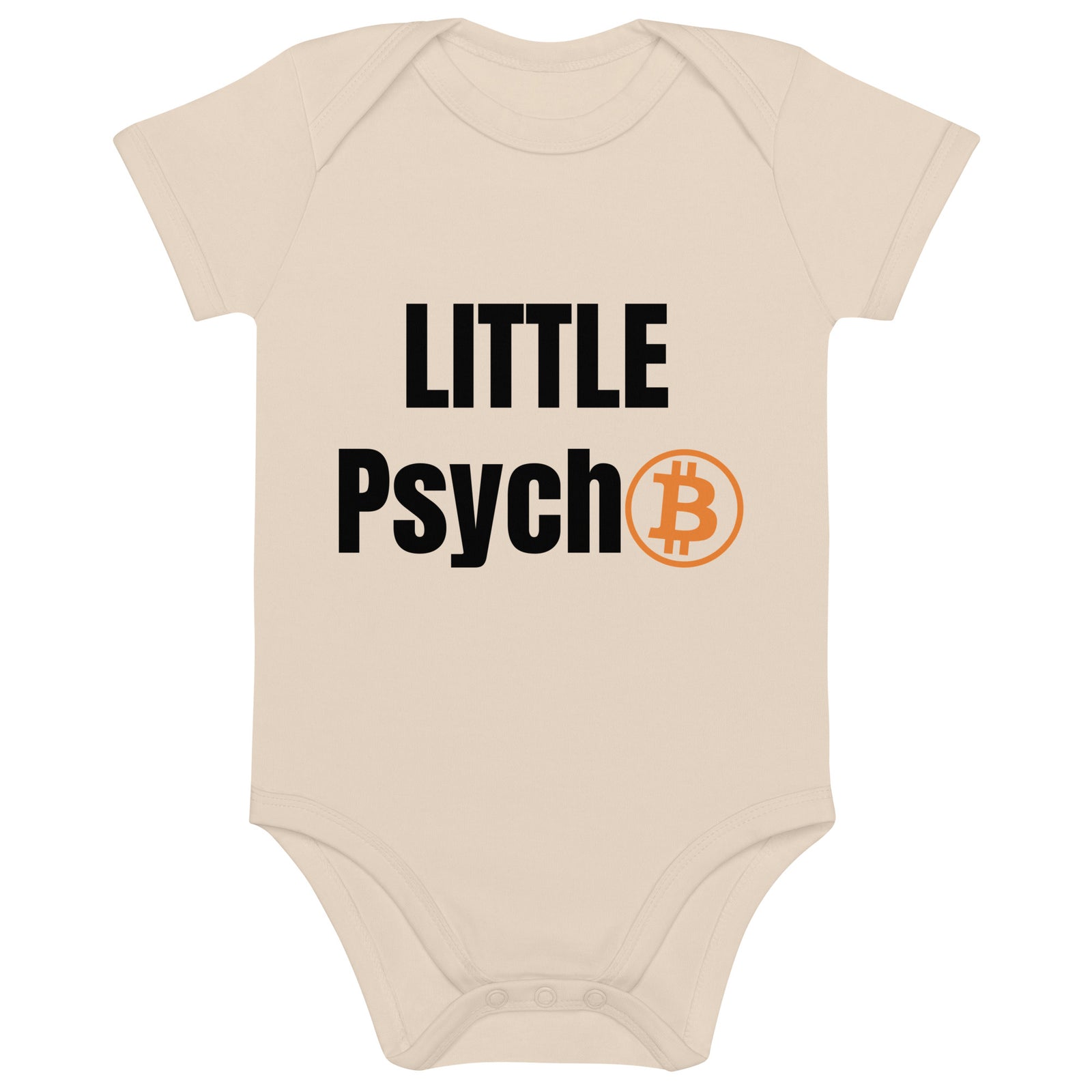 Bitcoin Family Psycho BABY Babybody aus Bio-Baumwolle