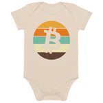 Bitcoin Retro Organic Cotton Baby Bodysuit