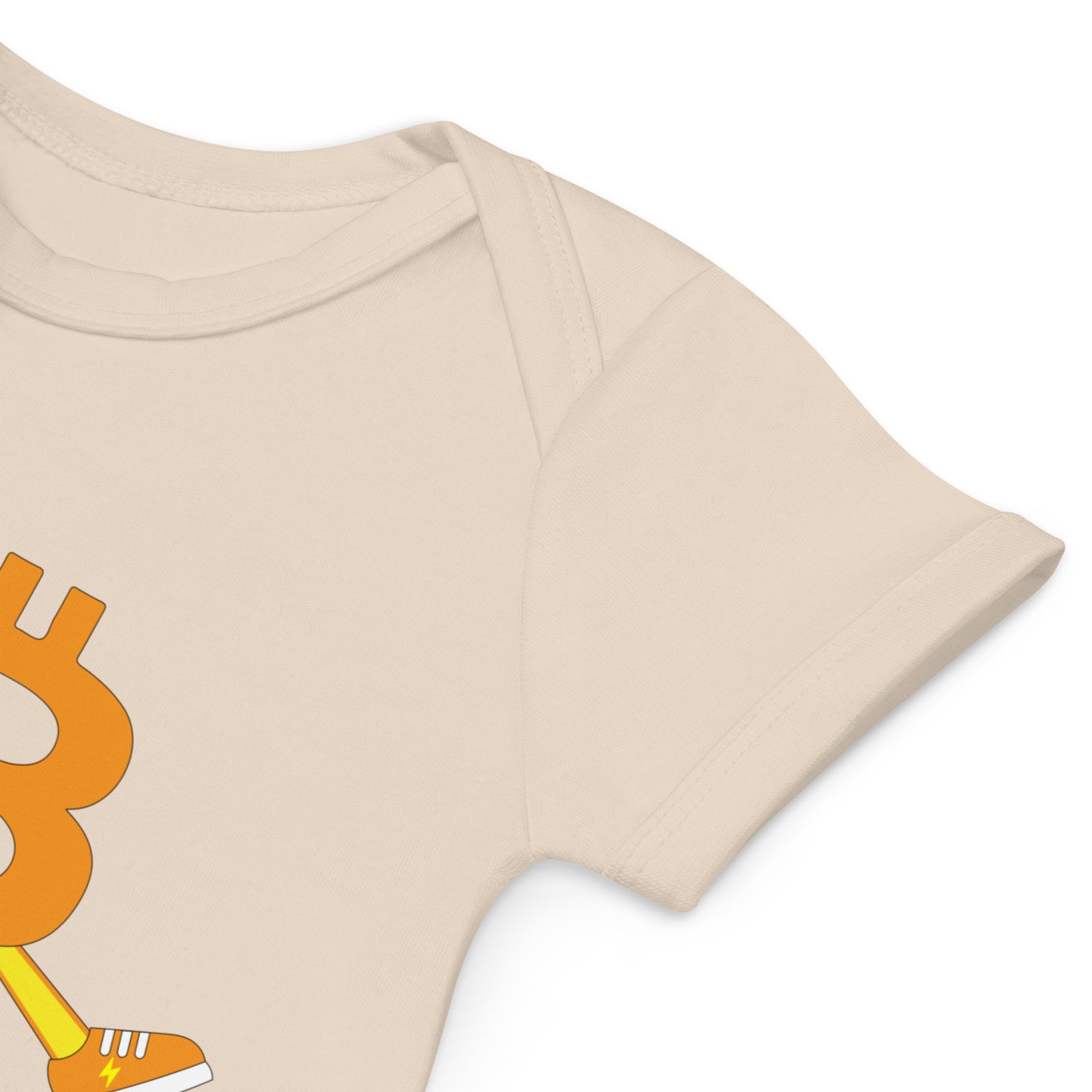 Running Bitcoin Organic Cotton Baby Bodysuit