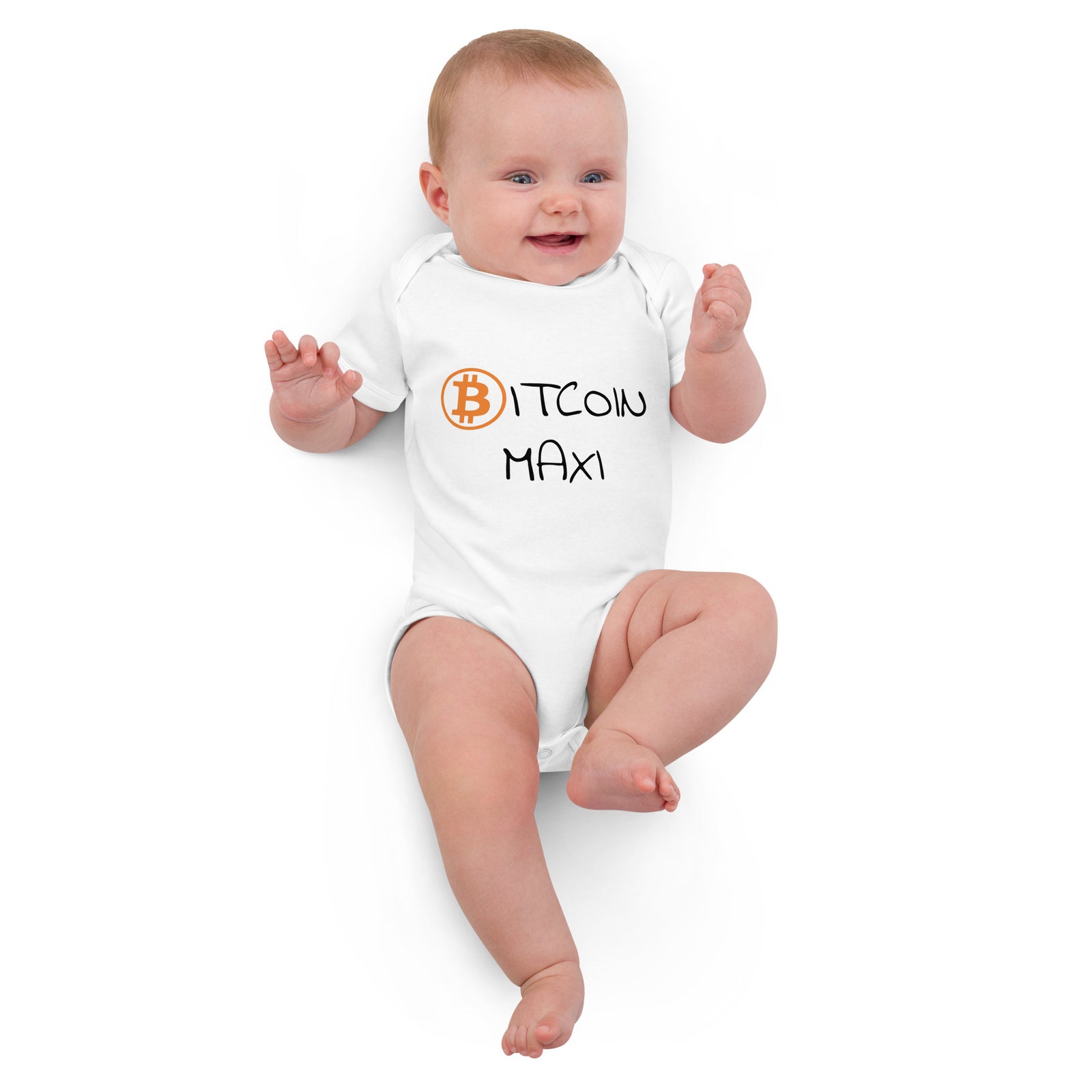 Bitcoin Maxi Organic Cotton Baby Bodysuit
