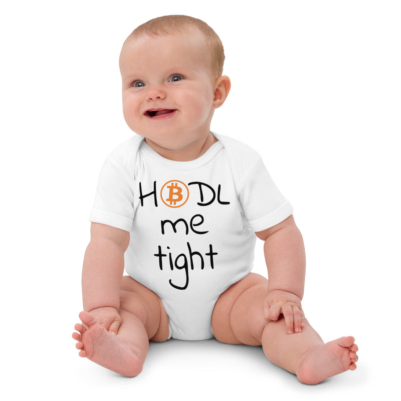 Bitcoin HODL Organic Cotton Baby Bodysuit