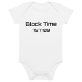 Block Time Personalized Organic Cotton Baby Bodysuit