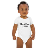Block Time Personalized Organic Cotton Baby Bodysuit