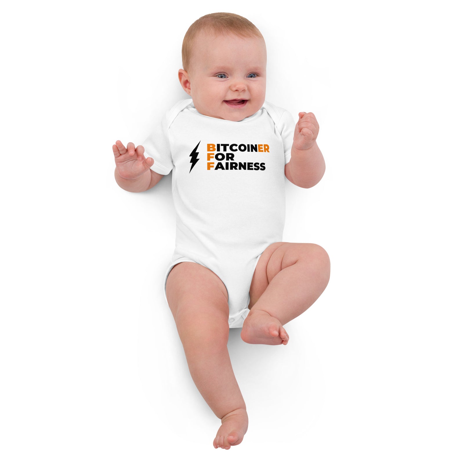 Bitcoiner For Fairness Organic Cotton Baby Bodysuit