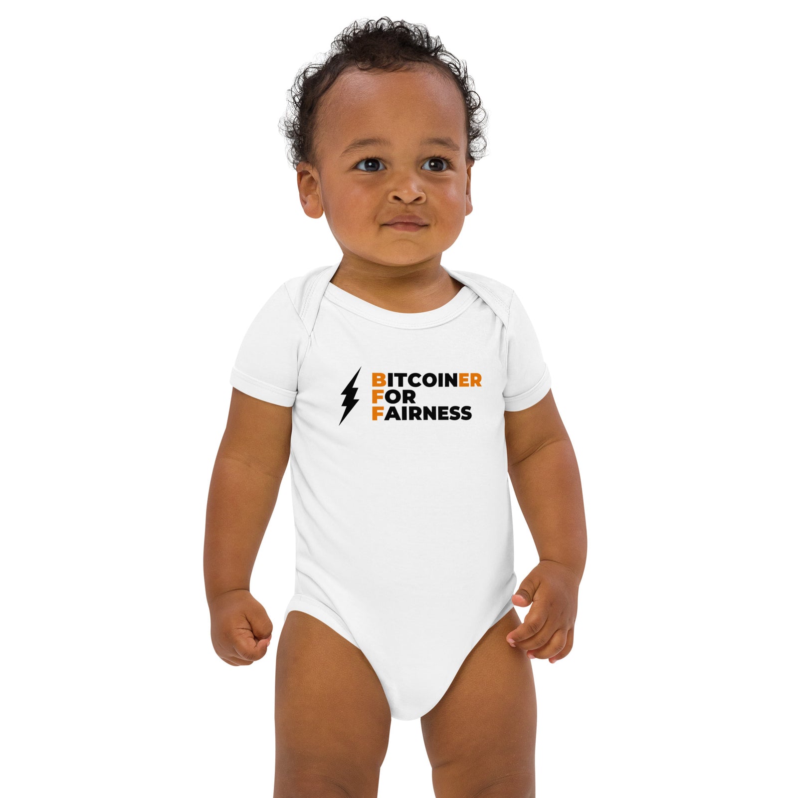 Bitcoiner For Fairness Organic Cotton Baby Bodysuit