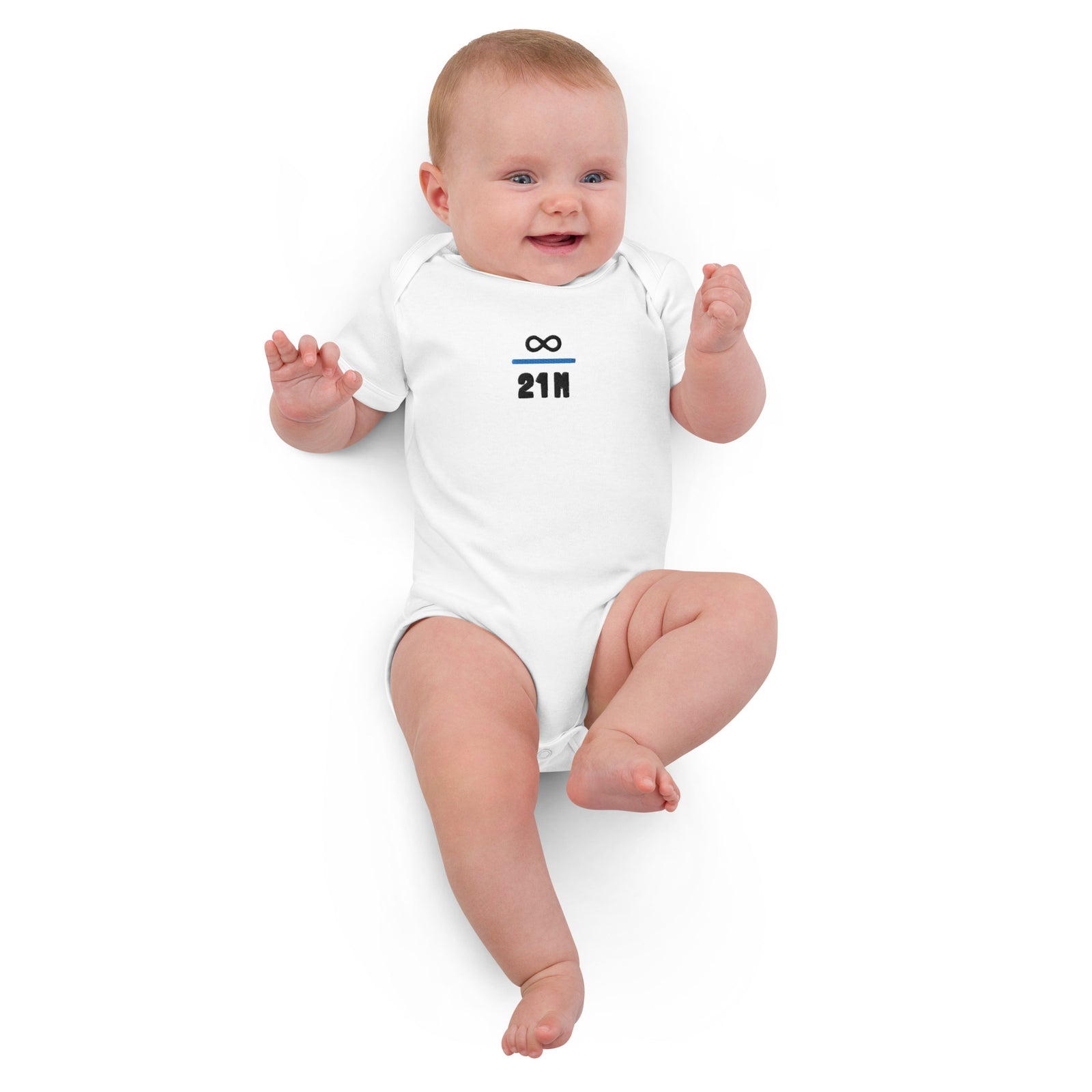 Infinity Divided by 21 Mio Knut Svanholm Organic Cotton Baby Bodysuit