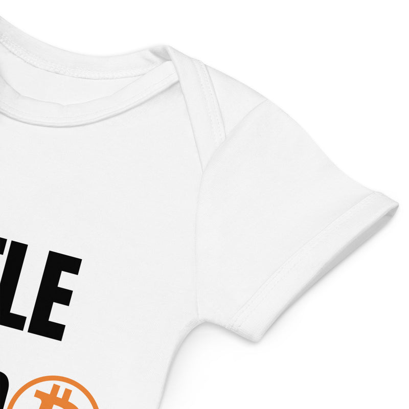 Bitcoin Family Psycho BABY Babybody aus Bio-Baumwolle