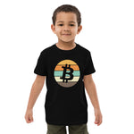 Bitcoin Retro Kinder T-Shirt aus Bio-Baumwolle