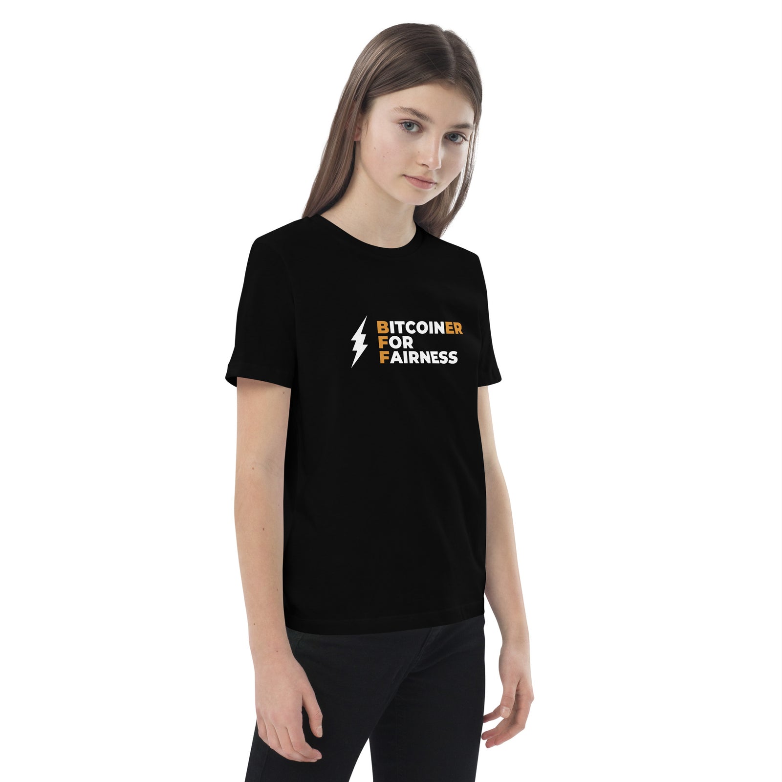 Bitcoiner For Fairness Organic Cotton Kids Bitcoin T-Shirt