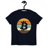 Bitcoin Retro Organic Cotton Kids T-Shirt