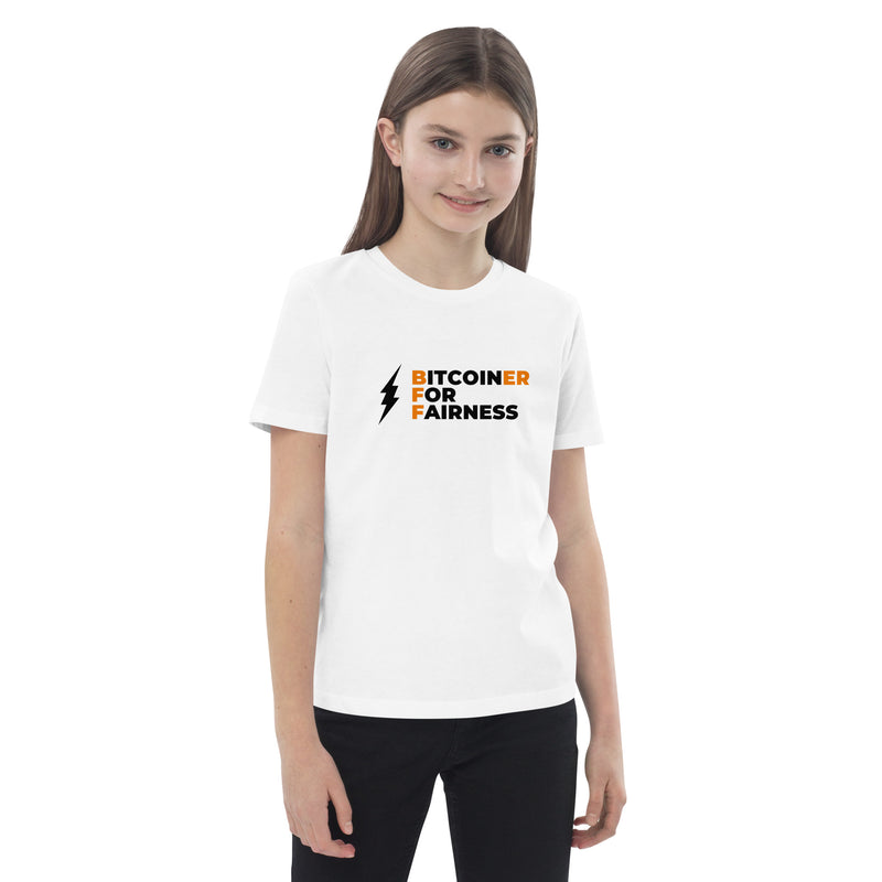 Bitcoiner For Fairness Organic Cotton Kids Bitcoin T-Shirt
