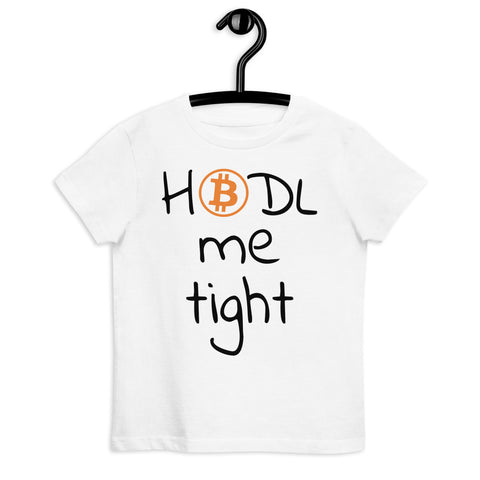 Bitcoin HODL Kinder T-Shirt aus Bio-Baumwolle