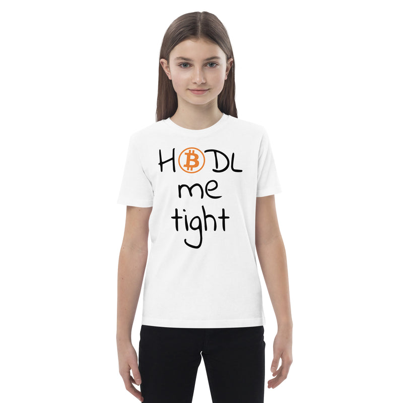Bitcoin HODL Kinder T-Shirt aus Bio-Baumwolle