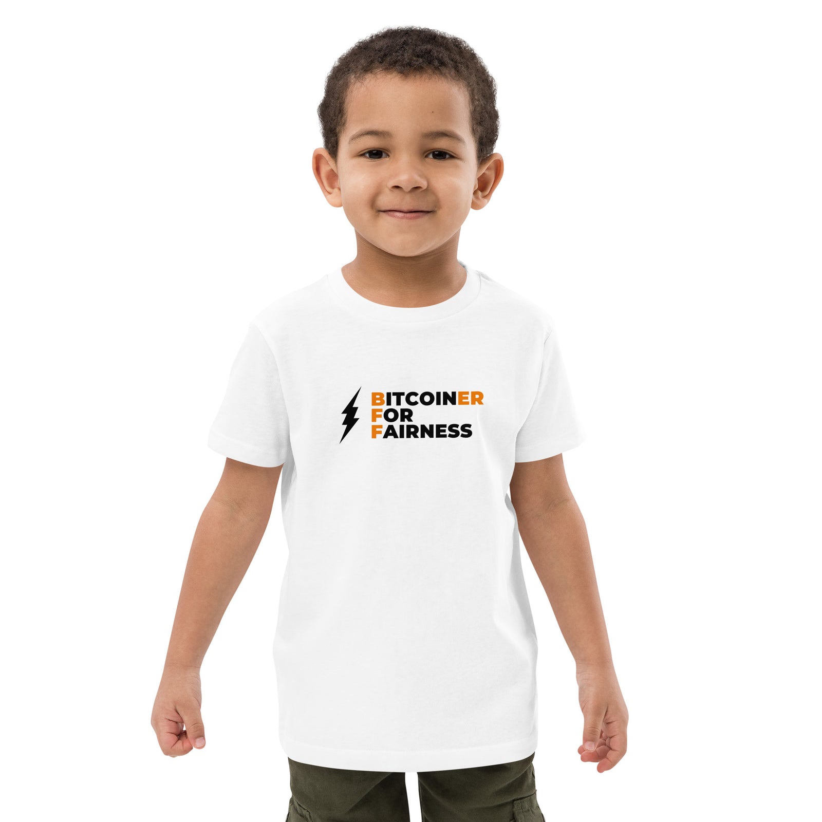 Bitcoiner For Fairness Organic Cotton Kids Bitcoin T-Shirt