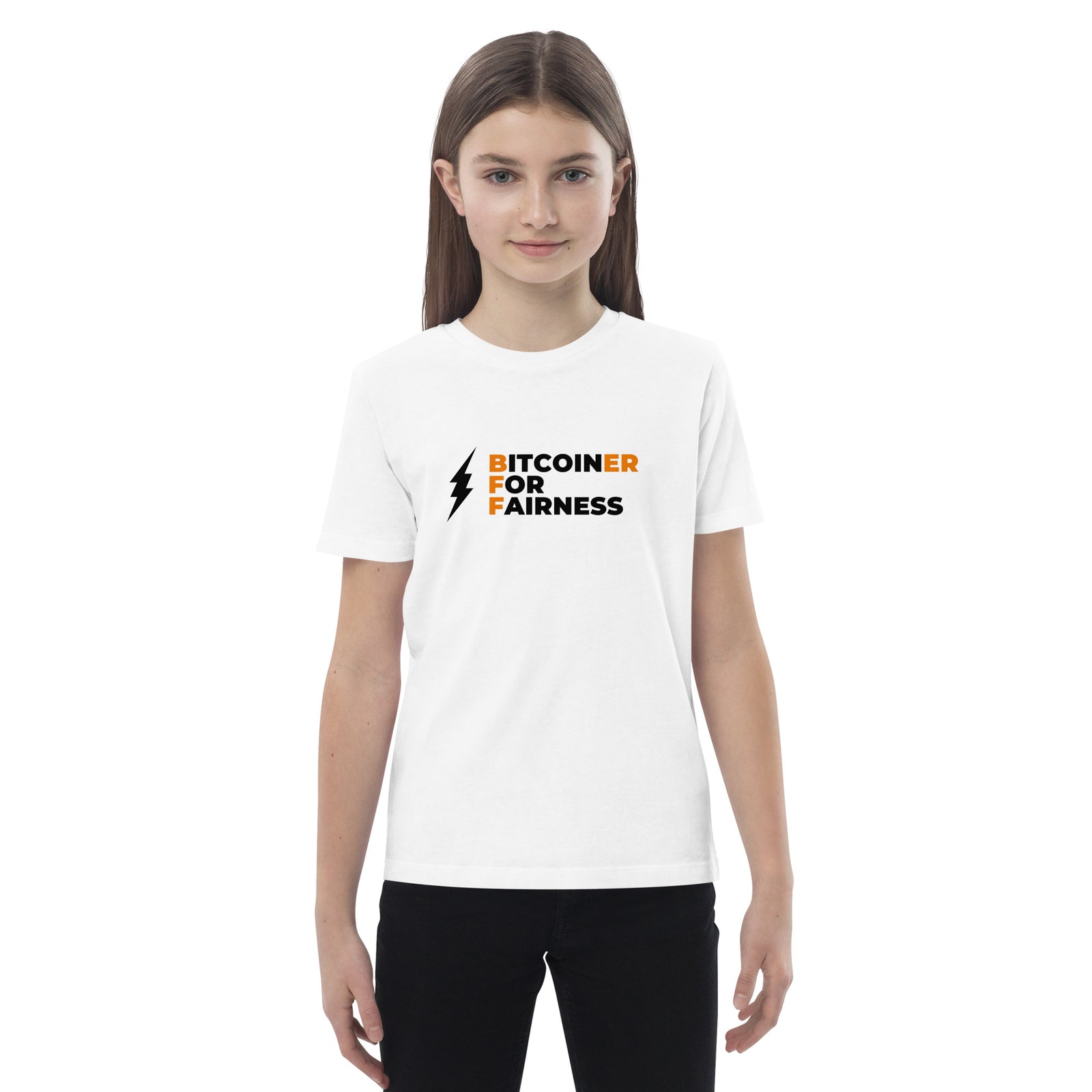 Bitcoiner For Fairness Organic Cotton Kids Bitcoin T-Shirt
