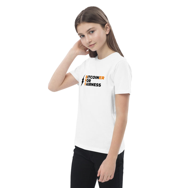 Bitcoiner For Fairness Organic Cotton Kids Bitcoin T-Shirt