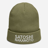 Satoshi Nakamoto Organic Ribbed Beanie