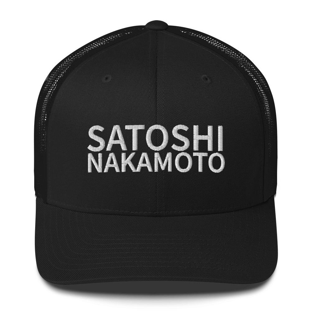 Satoshi Nakamoto Structured & Meshed Back Trucker Cap