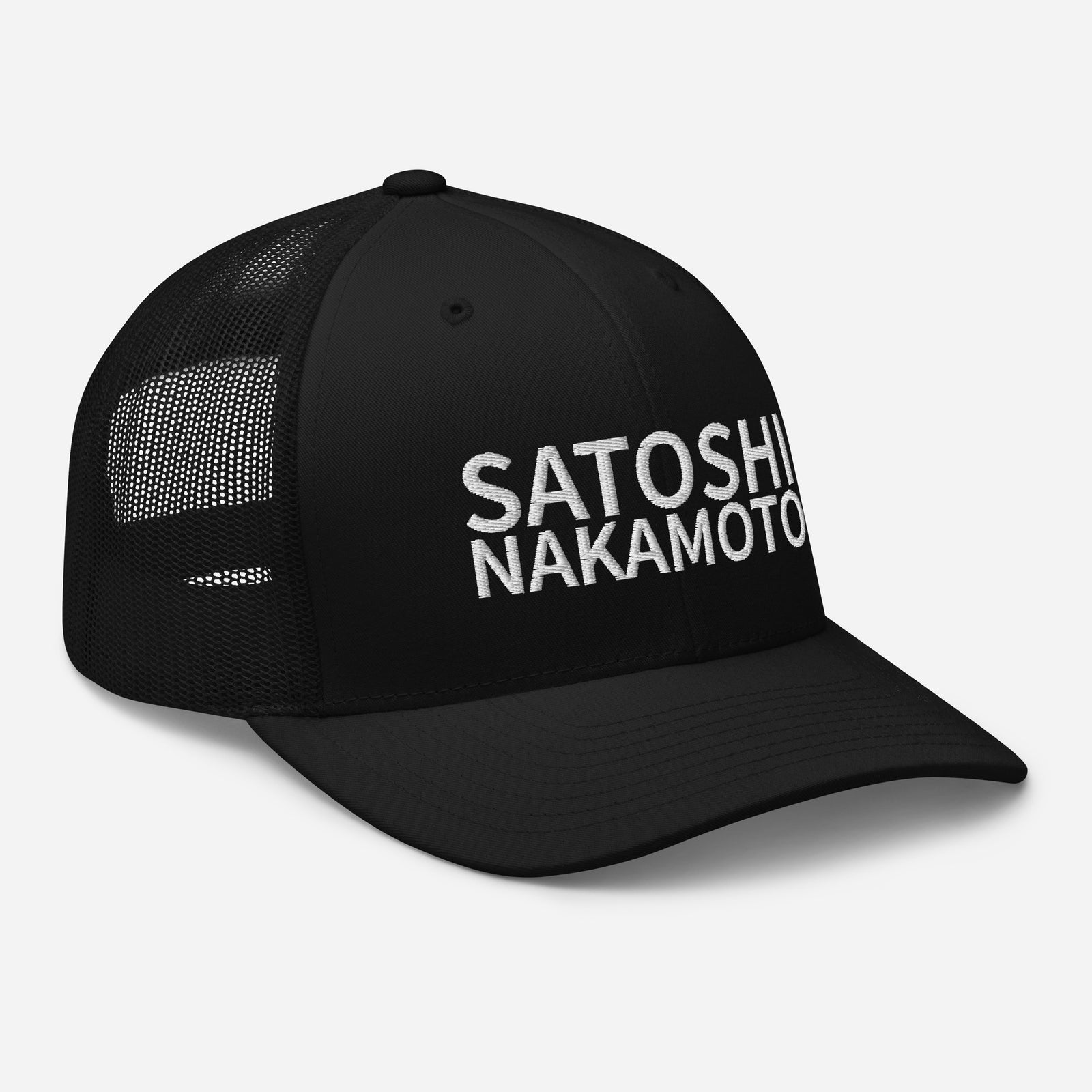 Satoshi Nakamoto Structured & Meshed Back Trucker Cap