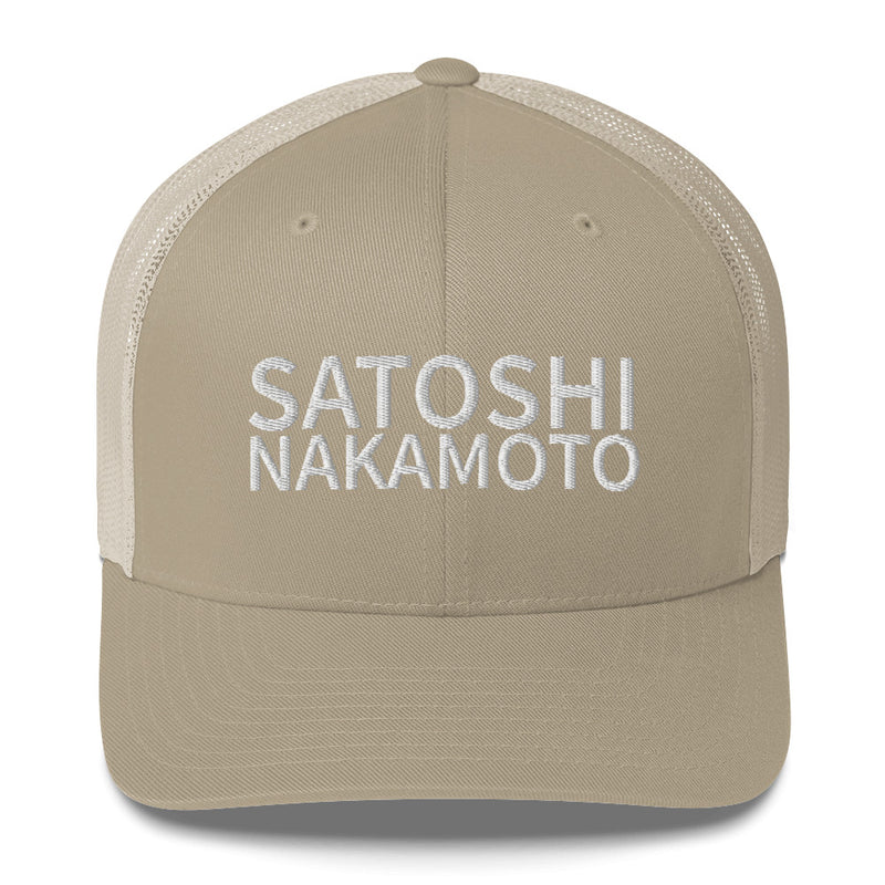 Satoshi Nakamoto Structured & Meshed Back Trucker Cap