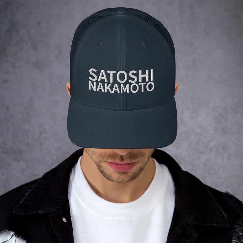 Satoshi Nakamoto Structured & Meshed Back Trucker Cap