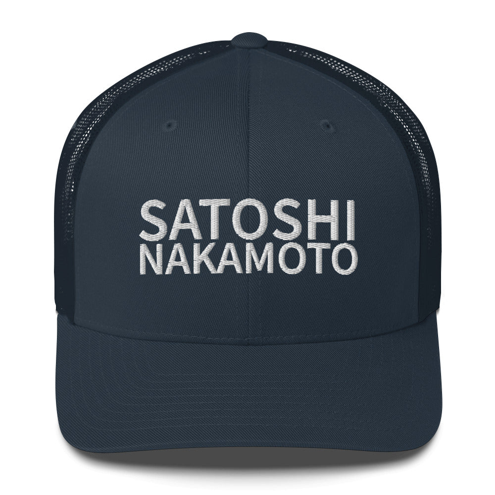 Satoshi Nakamoto Structured & Meshed Back Trucker Cap
