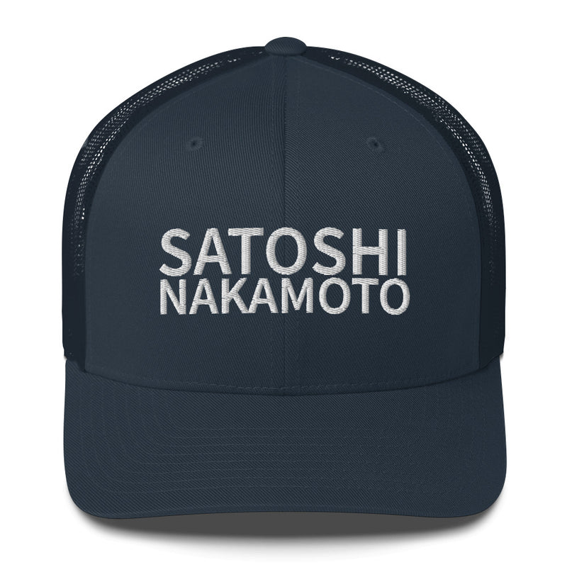 Satoshi Nakamoto Structured & Meshed Back Trucker Cap